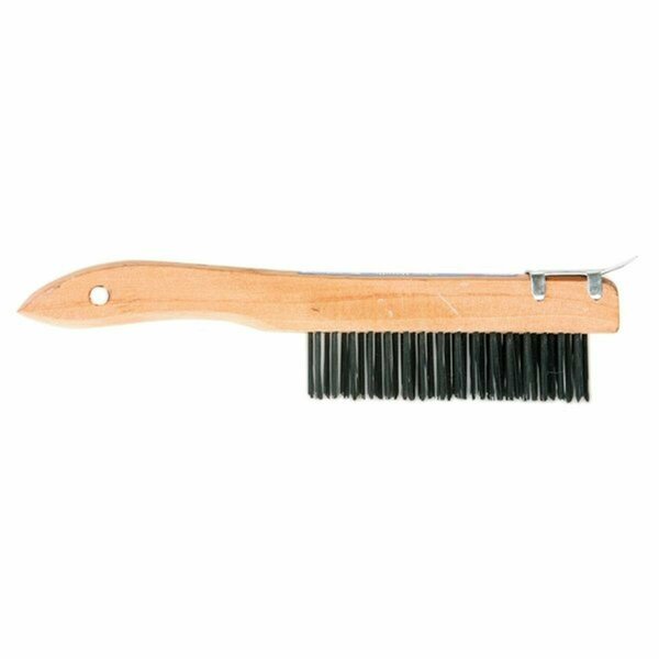 Beautyblade 300SC 16 x 4 in. Wire Brush with Scraper & Shoe Handle BE2991665